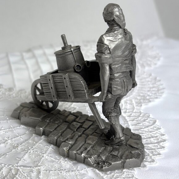 Franklin Mint "Buttermilk Man " Pewter Figurine by Ron Hinote Vtg - Picture 4 of 8